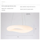 GobekUsa Cloud Pendant Light: Nordic Minimalist Doughnut Chandelier for Living Room & Kid's Bedroom
