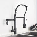 GobekUsa Kitchen Faucet Pull Out Dual Spout Single Handle Mixer Tap 360 Rotation