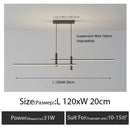 GobekUsa Black Gold Nordic LED Pendant Chandelier for Dining Table - Modern Minimalist Design