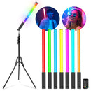 GobekUsa LED Light Wand RGB Stick with Tripod Remote Control Handheld Lamp