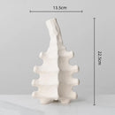 GobekUsa Ceramic Vase with Irregular Geometry and Skeletal Lines for Home Decor