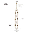 GobekUsa Crystal Gold Chain Chandelier Ceiling Lamp for Home Décor