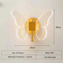 GobekUsa Butterfly Acrylic LED Chandelier for Bedroom & Home Decor
