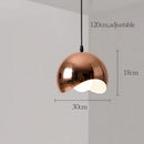 GobekUsa Rose Gold Pendant Lights Metal Hanging Fixtures for Dining Room Island Bar Decor