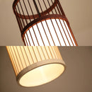 GobekUsa Bamboo Wooden Pendant Lamp E27 - Small Bar Pendant Lights