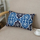 GobekUsa Ethnic Floral Canvas Cotton Embroidered Lumbar Pillow Case 30x50cm