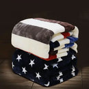 GobekUsa Coral Fleece Flannel Flower Printed Blanket for Single/Queen/King Beds