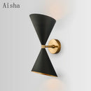 GobekUsa Black LED Wall Lamp for Modern Home Lighting
