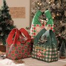 GobekUsa Christmas Apple Handheld Sail Bag Short Plush Gift Bag for Friends and Colleagues