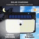 GobekUsa 208 LED Solar Outdoor Motion Sensor Lights 3 Mode Wireless Waterproof Security