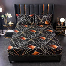 GobekUsa Geometric Figure Sheet Set with 2 Pillowcases for Bedroom All Seasons