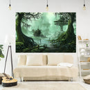 GobekUsa Enchanted Swamp Tapestry for Yoga Mat and Home Decor