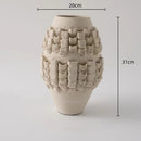 GobekUsa Geometric Folding Ceramic Flower Vase Home Decor Handicrafts