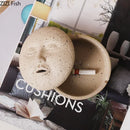 GobekUsa Human Face Character Ashtray Office Desk Decoration Weed Smoking Accessories Gift