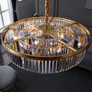 Nordic Crystal Pendant Light in Black or Gold