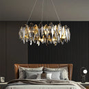 GobekUsa Crystal Ceiling Chandelier: Modern Luxury E14 Lighting Fixture for Home Decor