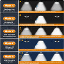 GobekUsa 180LED Solar Shed Light with Remote, 5 Modes for Yard, Garage, Gazebo