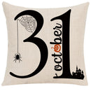 GobekUsa Halloween Linen Cushion Cover for Living Room Decor and Sofa - Trick or Treat