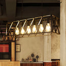 GobekUsa Industrial Chandelier: Retro Loft Style Pendant Light for Bar, Restaurant, and Retail Settings