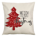 GobekUsa Christmas Linen Cushion Cover 45x45cm Sofa Home Party Decor
