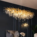 GobekUsa Golden Branch Crystal Chandelier – Luxe Living Room & Hotel Lobby Decor