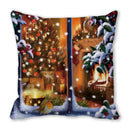 GobekUsa Christmas Short Plush Pillowcase 45x45cm Home Decor