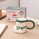 GobekUsa Lovely Christmas Socks Ceramic Mug Santa Coffee Cup Xmas Gift