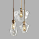 GobekUsa Glass Chandelier: Amber Pendant Lights for Dining, Living Room, Bedroom, Hotel, Cafe