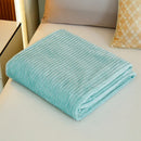 GobekUsa Cozy Striped Flannel Fleece Blanket for Winter - Bedroom Living Room Throw