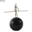 GobekUsa Abstract Character Marble Sculpture Room Decor