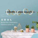 GobekUsa LED Industrial Chandelier for Dining Living Room Bar - Modern Nordic Style
