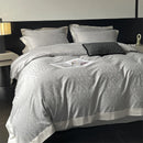 GobekUsa Jacquard Bedding Set - Lyocell Cotton Bed Linens, Sheet, Pillowcase, Quilt Cover