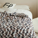 GobekUsa Knitted Jacquard Blanket Throw 130x160cm 1400g