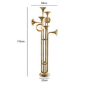GobekUsa Gold Flared Trumpet Chandelier for Kitchen, Hall, Study, Drawing Room