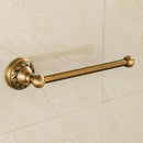 GobekUsa Aluminium Wall Mounted Round Towel Holder in Antique Brass - Classic Bathroom Accessories