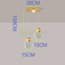 GobekUsa Crystal LED Chandelier: Modern 5head Highlight for Bedroom, Bar, Study Room Decor