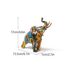 GobekUsa Graffiti Elephant Resin Sculpture for Modern Home Decor