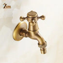 GobekUsa Antique Brass Garden Bibcock Tap Decorative Water Faucet for Bathroom and Outdoor Use
