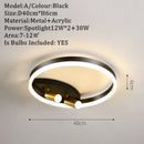 GobekUsa Gold LED Ceiling Lights Remote Control Dimmable Living Room Kitchen Lighting