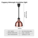 GobekUsa Industrial Electric Heat Lamp for Food Heating Chandeliers