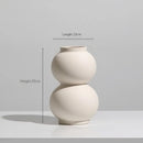 GobekUsa Ceramic Art Vase: Modern, Simple, & Elegant Home Décor Ornaments for Living Room & Bedroom
