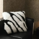 GobekUsa Luxe Faux Fox Fur Throw Pillows for Home Decor - Plush, Soft, Cozy Sofa Cushion