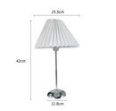 GobekUsa Adjustable Pleated Table Lamps: Modern Nordic Retro LED Desk Lamp for Living Room, Bedroom.