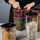 GobekUsa Kitchen Storage Container Jars with Lid for Cereals Spices Organization