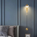 GobekUsa Black Gold Rotating LED Wall Lamp for Bedroom & Living Room