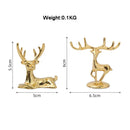 Abstract Gold Resin Statue Handicraft for Living Room, Office Desk Decor - GobekUsa