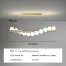 GobekUsa Glass Ball G9 LED Chandelier for Dining Room, Kitchen, Office & Front Desk