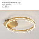 GobekUsa Acrylic Round Ring Ceiling Light LED Chandelier Modern Minimalism for Living Room and Kitchen