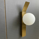 GobekUsa Glass Ball LED Wall Sconce, Elegant Indoors Lighting for Bedroom & Living Room