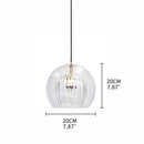 GobekUsa Gold Glass Ball Pendant Light for Dining Room & Bedroom Decor